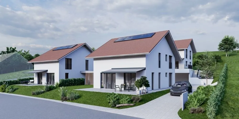 Conception électrique globale et mobilité électrique pour un développement résidentiel à Galmiz.