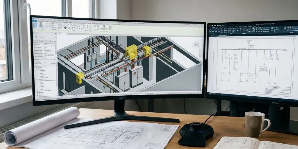 Bureau d'ingénierie impulse Sàrl : Planification électrique SIA 108 et modélisation BIM 3D.