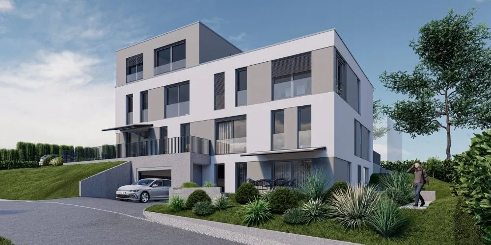 Planification électrique et appels d'offres bilingues pour un immeuble de 4 appartements à Düdingen par impulse.